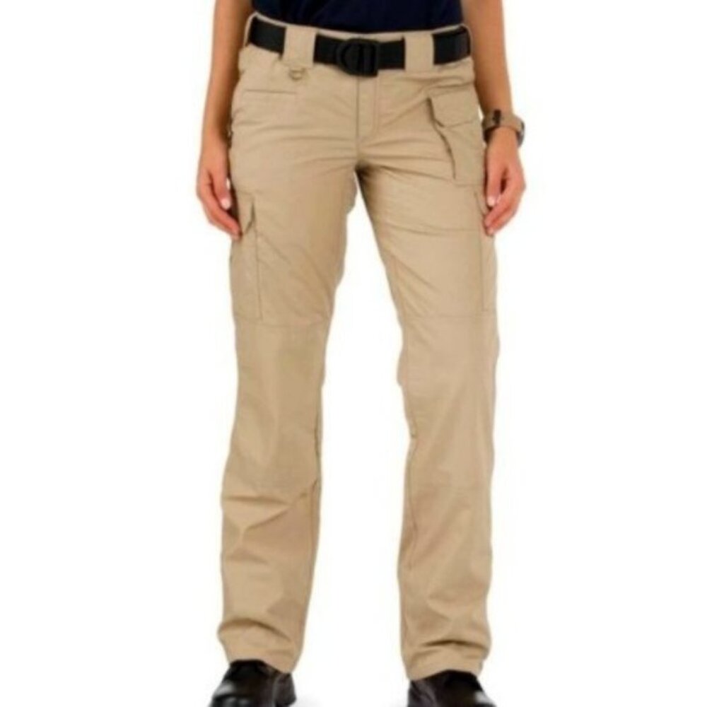 5.11 Tactical | Womens Pro Ripstop Straight leg Cago pocket Pants Tan